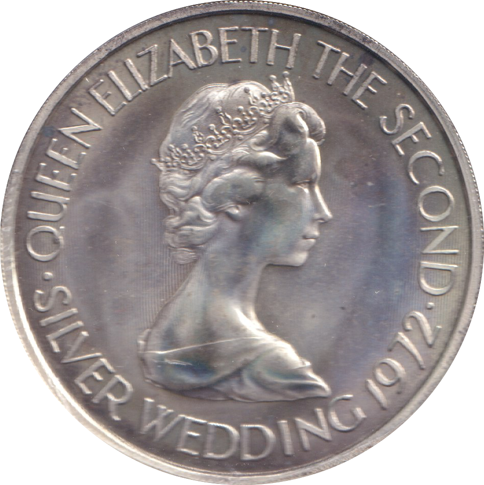1972 SILVER BAILIWICK OF JERSEY TWO POUNDS FIFTY PENCE