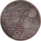 1984 SILVER 50 GULDEN NETHERLANDS