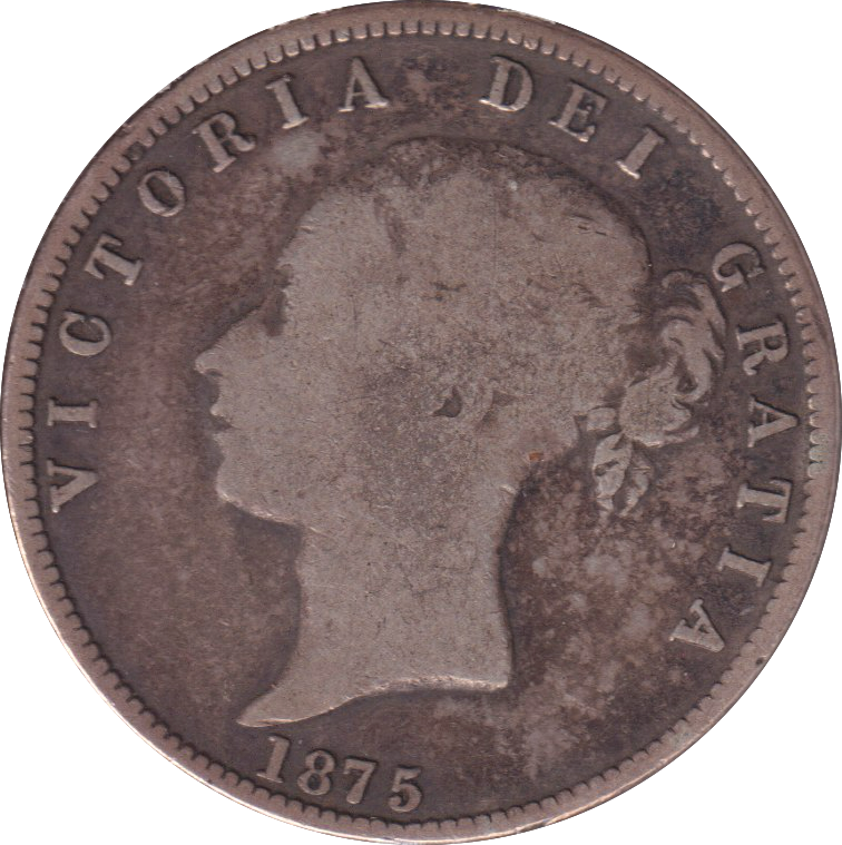 1875 HALFCROWN ( NF )