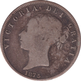 1875 HALFCROWN ( NF )