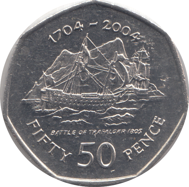 2004 FIFTY PENCE BATTLE OF TRAFALGAR 1305
