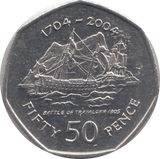 2004 FIFTY PENCE BATTLE OF TRAFALGAR 1305