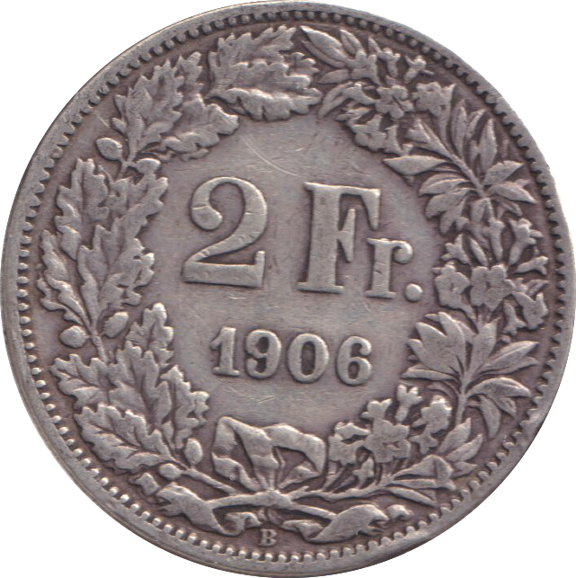 1906 2 FRANC SWITZERLAND