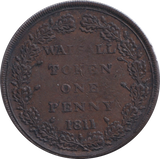 1811 WALSALL PENNY TOKEN