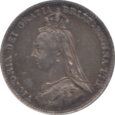 1887 THREEPENCE ( GVF )