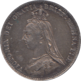 1887 THREEPENCE ( GVF )