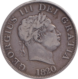 1820 HALFCROWN ( VF )