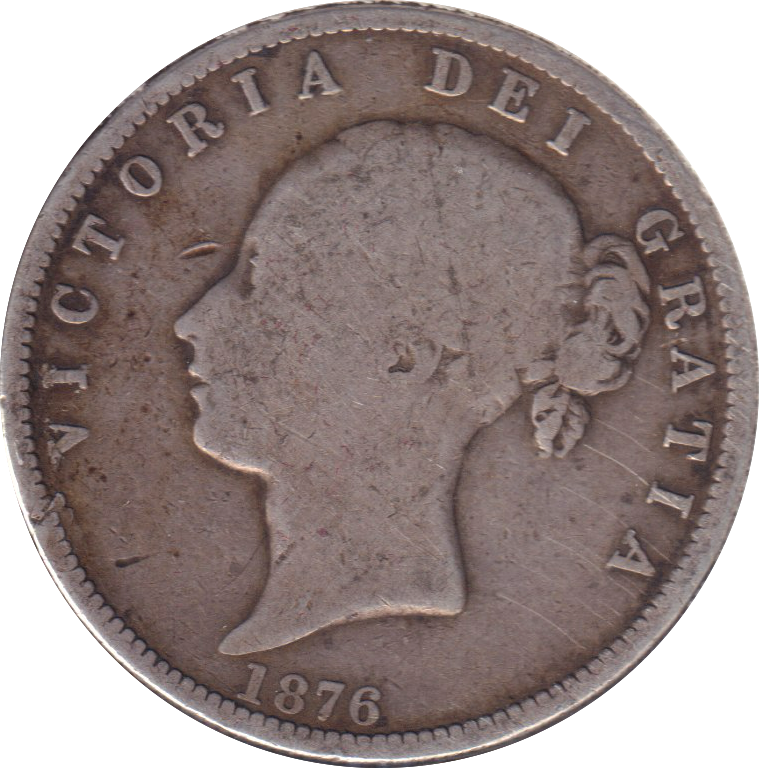 1876 HALFCROWN ( FINE )
