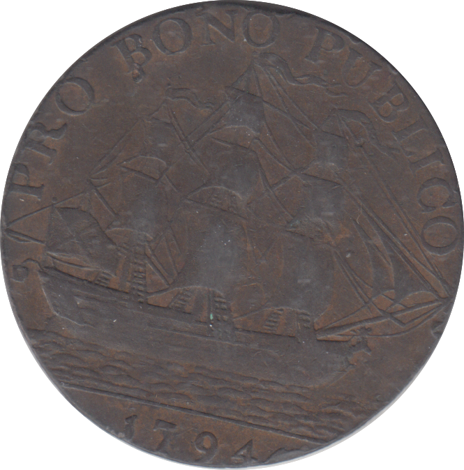 1791 HULL HALFPENNY TOKEN