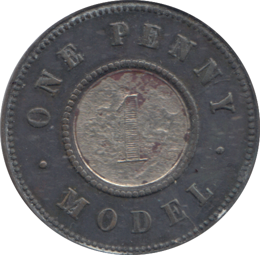 1844 1 MODEL PENNY TOY MONEY