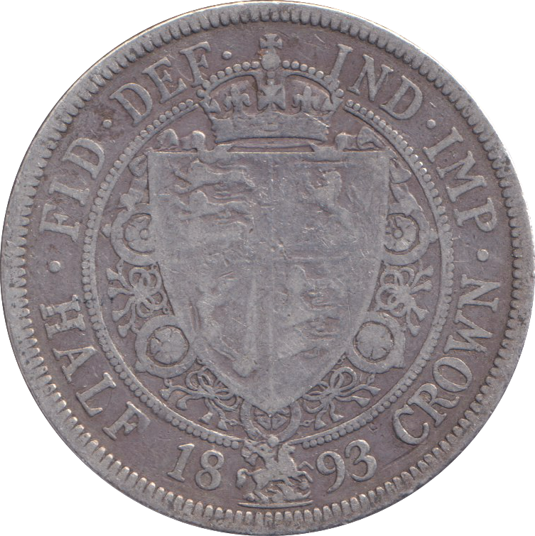 1893 HALFCROWN ( NF )