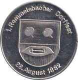 1982 CHURCH AND TOWN HALL GERMANY MEDAL