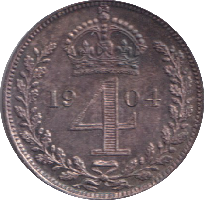 1904 UNC MAUNDY FOURPENCE