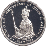 1993 SILVER PROOF TEN DOLLARS EAST CARIBBEAN STATES