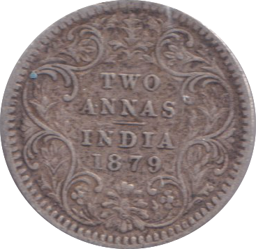 1879 INDIA TWO ANNA