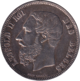 1868 SILVER 5 FRANC BELGIUM