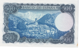 1971 500 PESTAST SPAIN BANKNOTE REF-1858