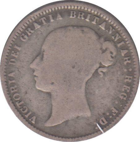 1873 SIXPENCE ( NF )