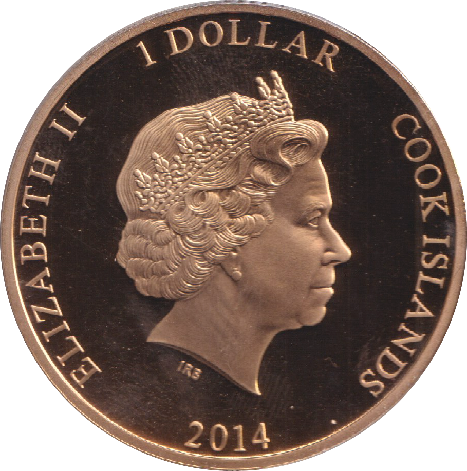 2014 DOLLAR AGE OF DINOSAURS COOK ISLANDS