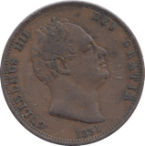 1831 HALFPENNY ( GVF )