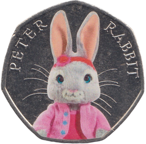 2016 50P PETER RABBIT COLOURED ( BU )