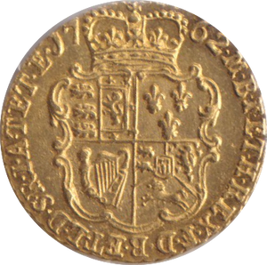 1762 GOLD QUARTER GUINEA ( UNC )