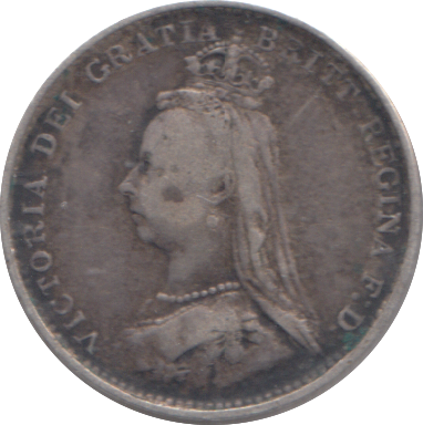 1887 THREEPENCE ( GF )