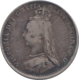1887 THREEPENCE ( GF )