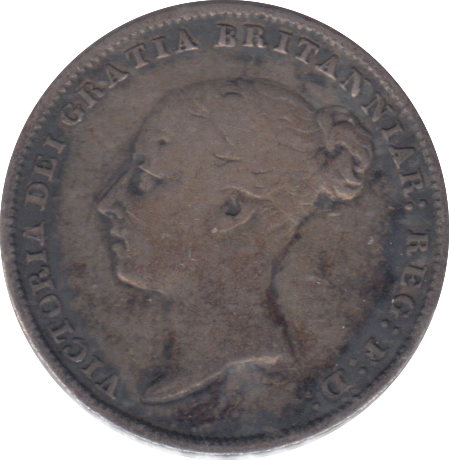 1857 SIXPENCE ( GF )