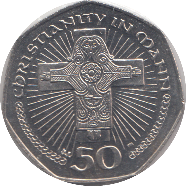 2003 FIFTY PENCE CHRISTIANITY IN MANN