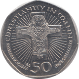 2003 FIFTY PENCE CHRISTIANITY IN MANN