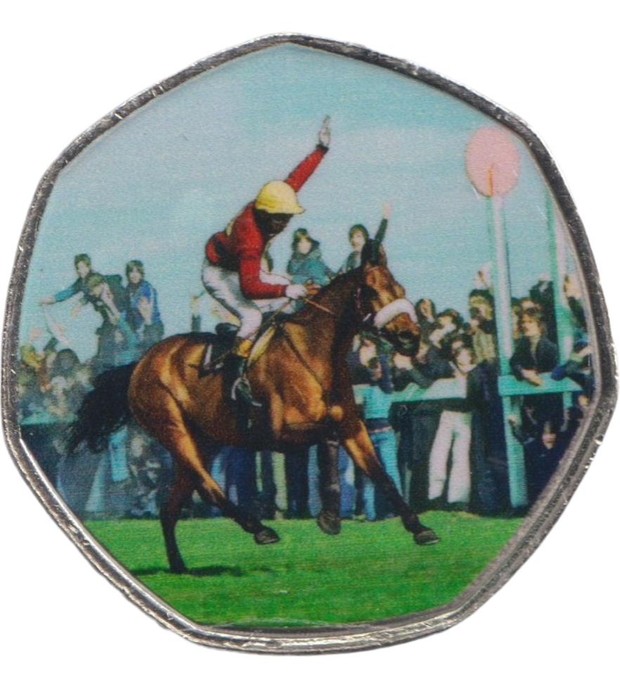 2022 50P SHAPED COIN LAND OF HOPE AND GLORY