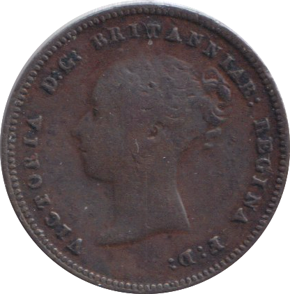 1843 HALF FARTHING ( VF )