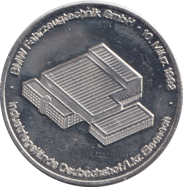 1992 BMW VEHICLE TECHNOLOGY MEDAL