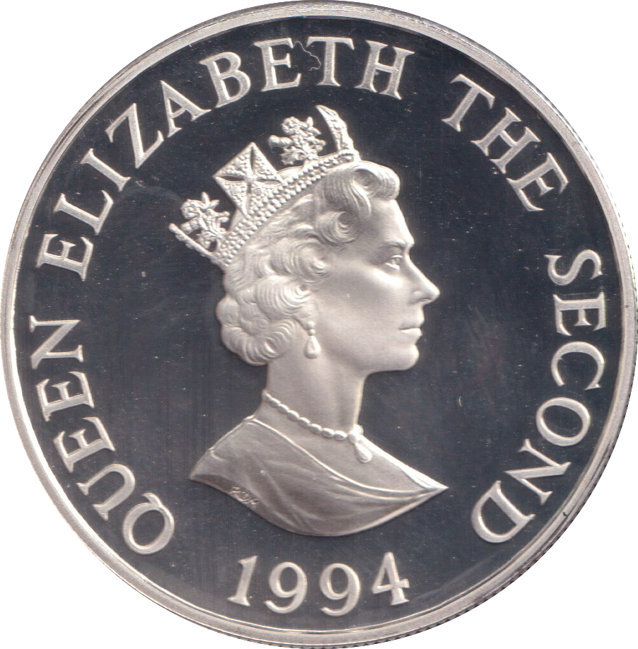 1994 SILVER PROOF TWO POUNDS D-DAY ALDERNEY