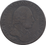 1791 WILKINSON HALFPENNY TOKEN