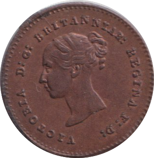 1852 QUARTER FARTHING ( UNC )