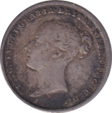 1845 SIXPENCE ( VF )