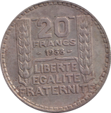 1938 20 FRANC FRANCE