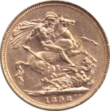 1898 GOLD SOVEREIGN ( EF )
