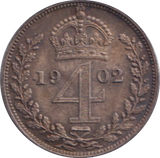 1902 UNC MAUNDY FOURPENCE