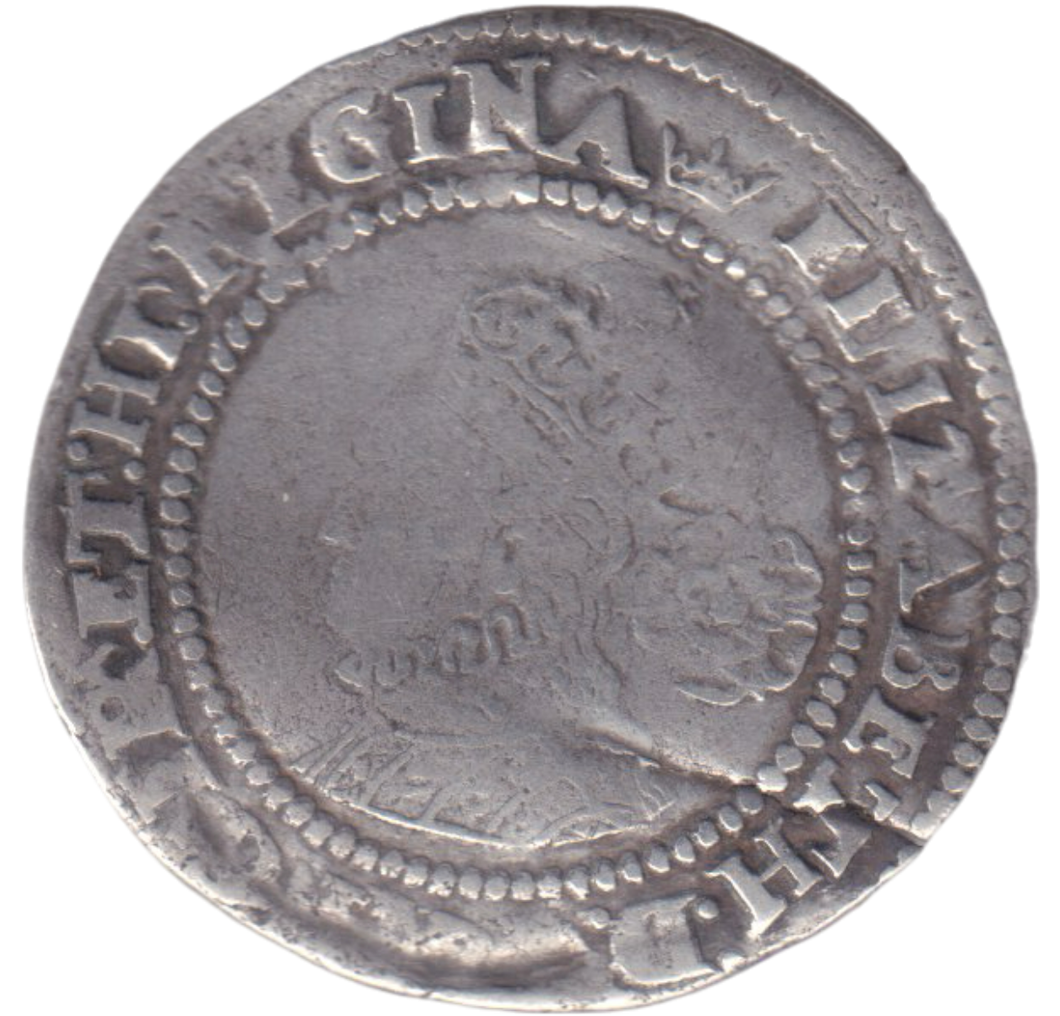 1567 SILVER SIXPENCE ELIZABETH I