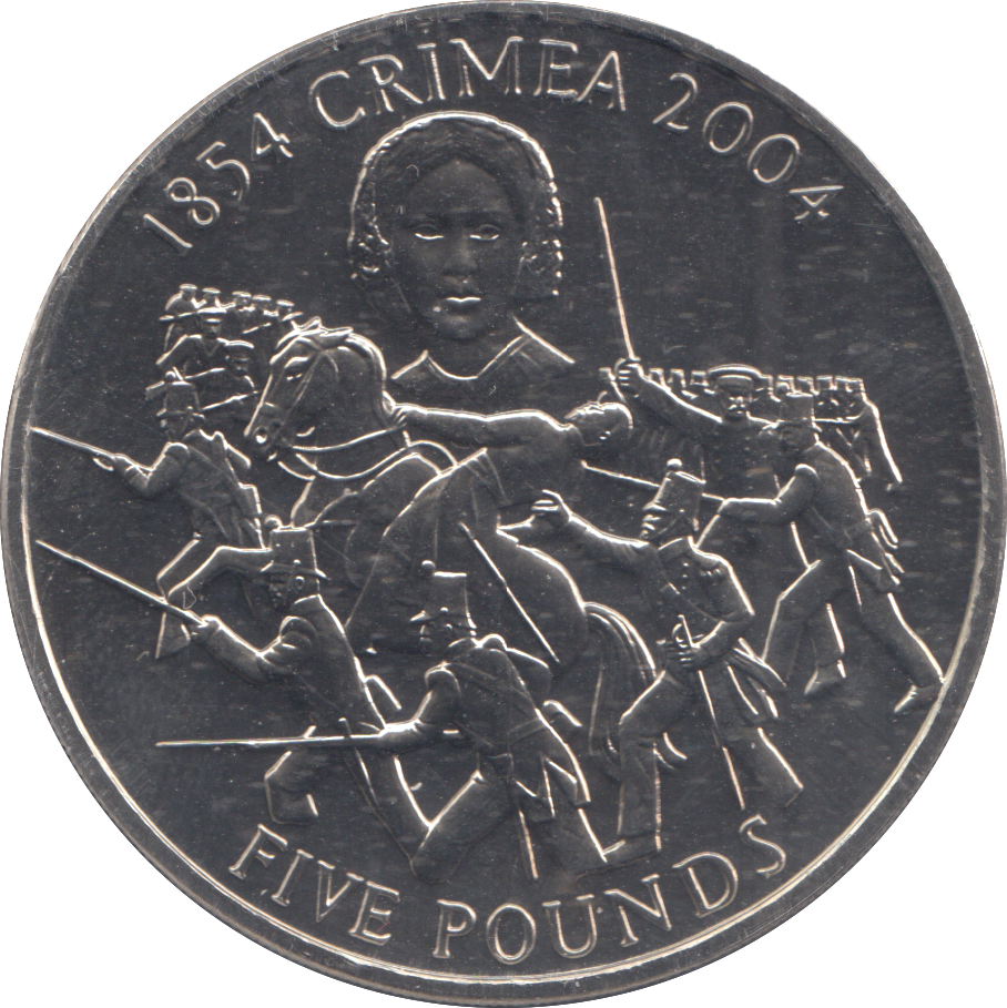 2004 ALDERNEY 1854 CRIMEA FIVE POUNDS