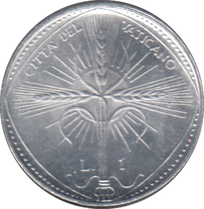 1968 VATICAN 1 LIRA