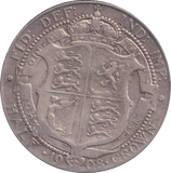 1908 HALFCROWN ( FINE )