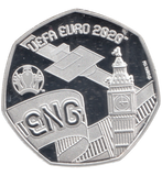 2020 SILVER PLATED 20 PENCE UEFA EURO 2020
