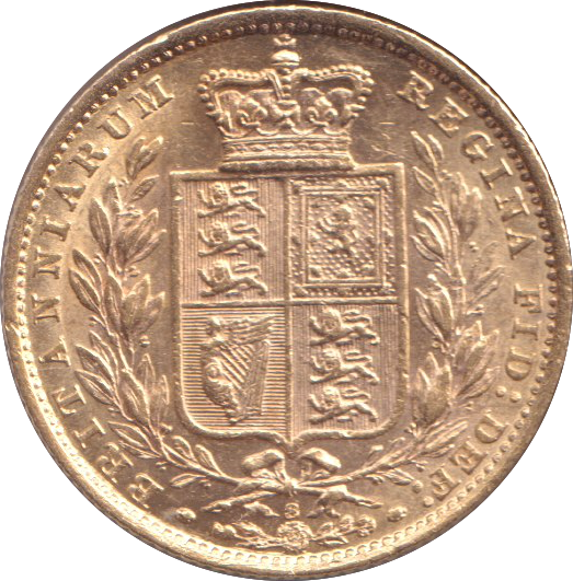 1881 GOLD SOVEREIGN ( EF )