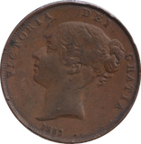1853 PENNY ( VF )