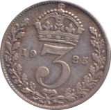 1925 THREEPENCE ( GF )