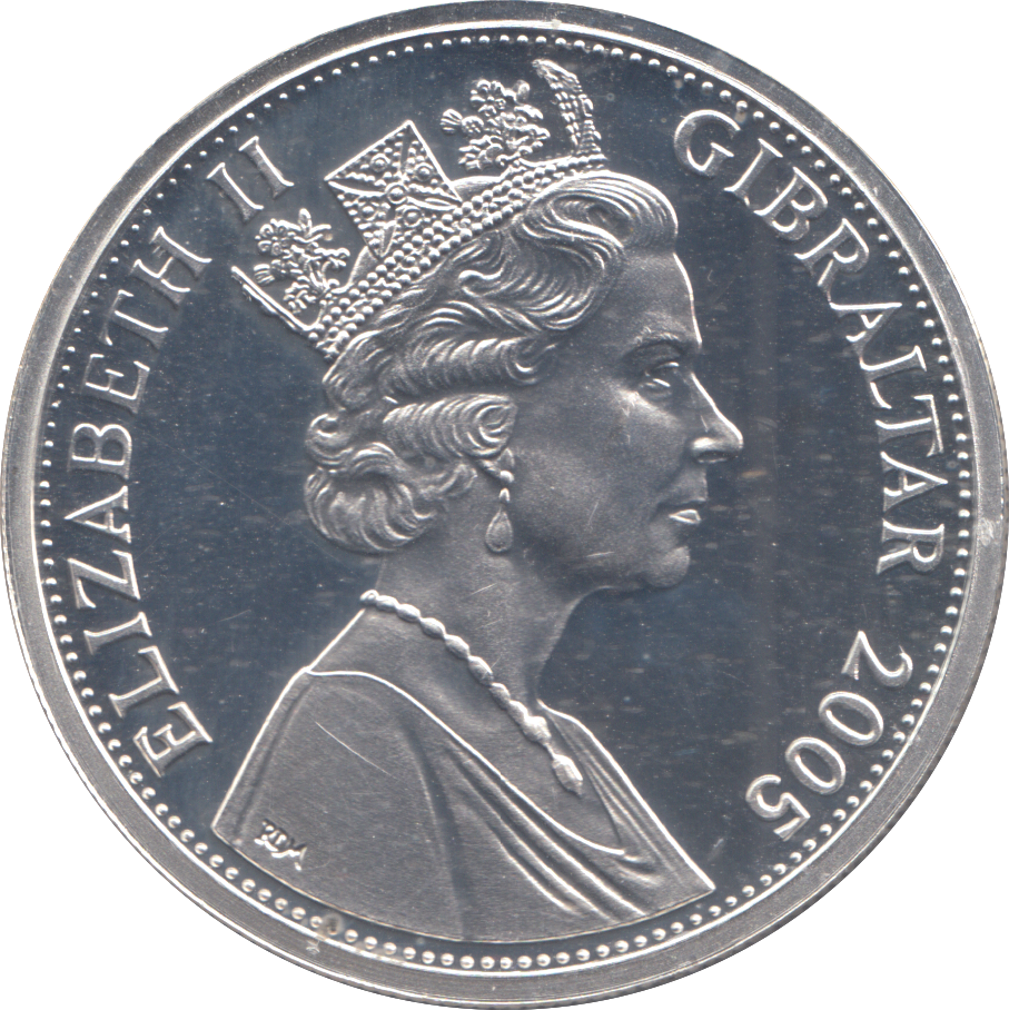 2005 SILVER PROOF FIVE POUNDS TROOPING THE COLOUR